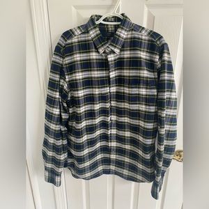 J. Crew plaid Oxford